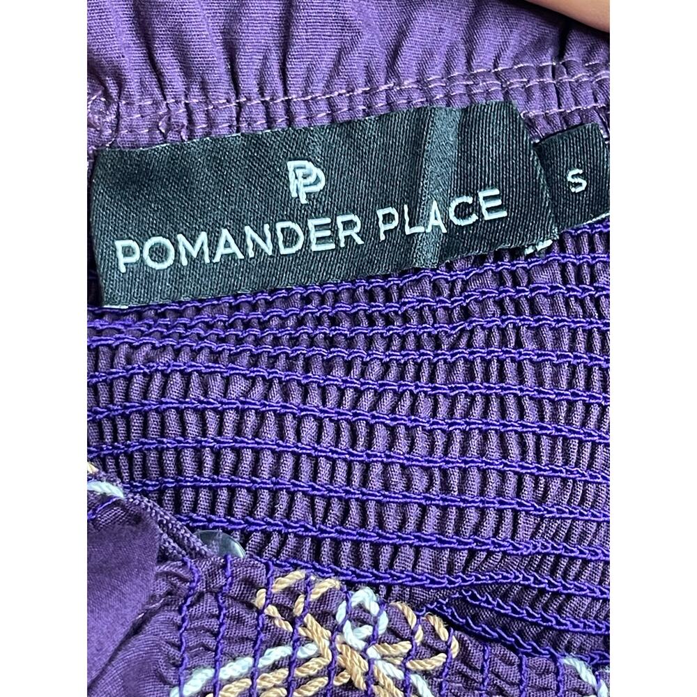 Tuckernuck Pomander Place Wrenley smocked embroidered dress size S plum purple - Picture 10 of 10